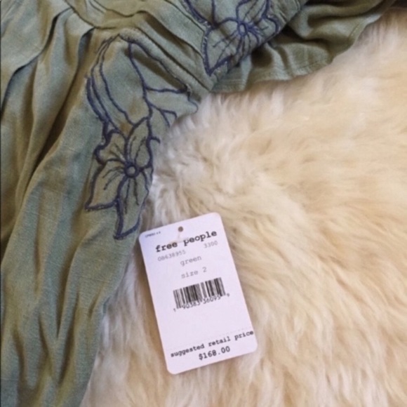 Free People Sage Green Cold Shoulder Jumpsuit - Picture 5 of 7